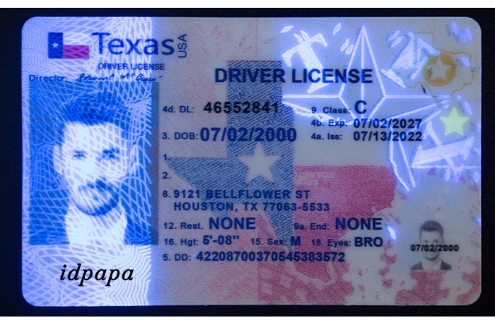 Texas Fake Id Texas Fake Drivers License Idpapa 5709